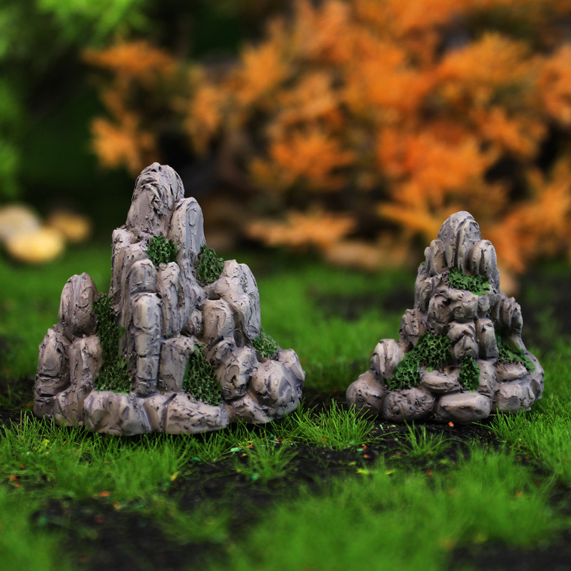 Bonsai Rock Garden - 1 Buah Miniatur Gunung Batu Palsu