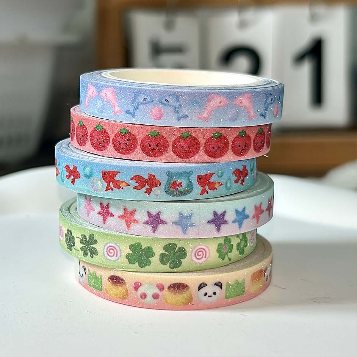 Bonsai Rock Garden - Selotip Washi Dekorasi Tomat Lucu Kawaii