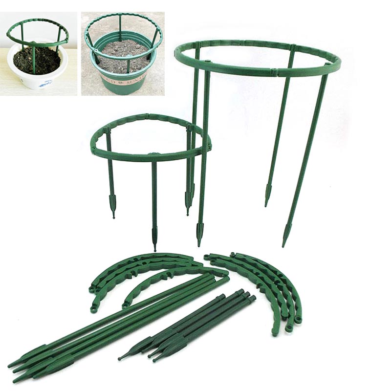Bonsai Garden Stand - Penyangga Tanaman Plastik Setengah Lingkaran untuk