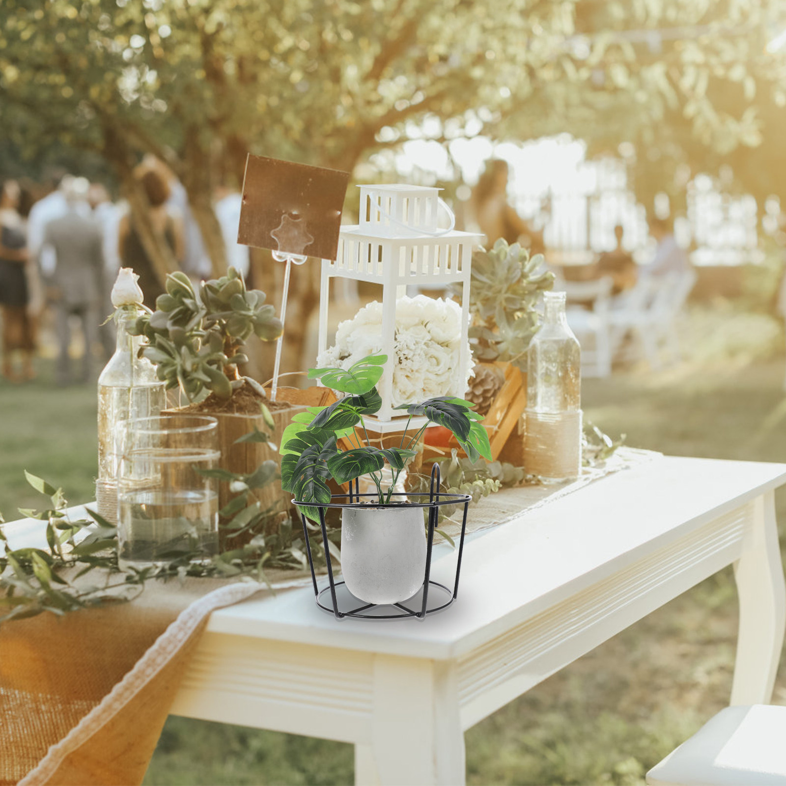 2 Buah Gantungan Pot Bunga Bes - Bonsai Garden Stand ulasan dan harga