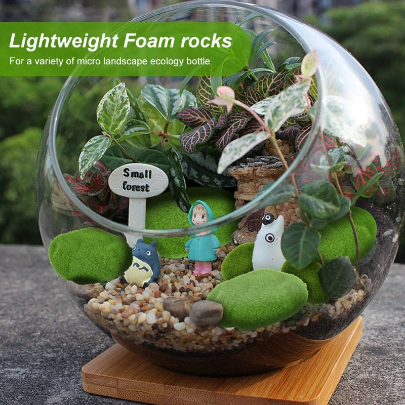 50/5 Buah Batu Lumut Busa Buat - Bonsai Rock Garden ulasan dan harga