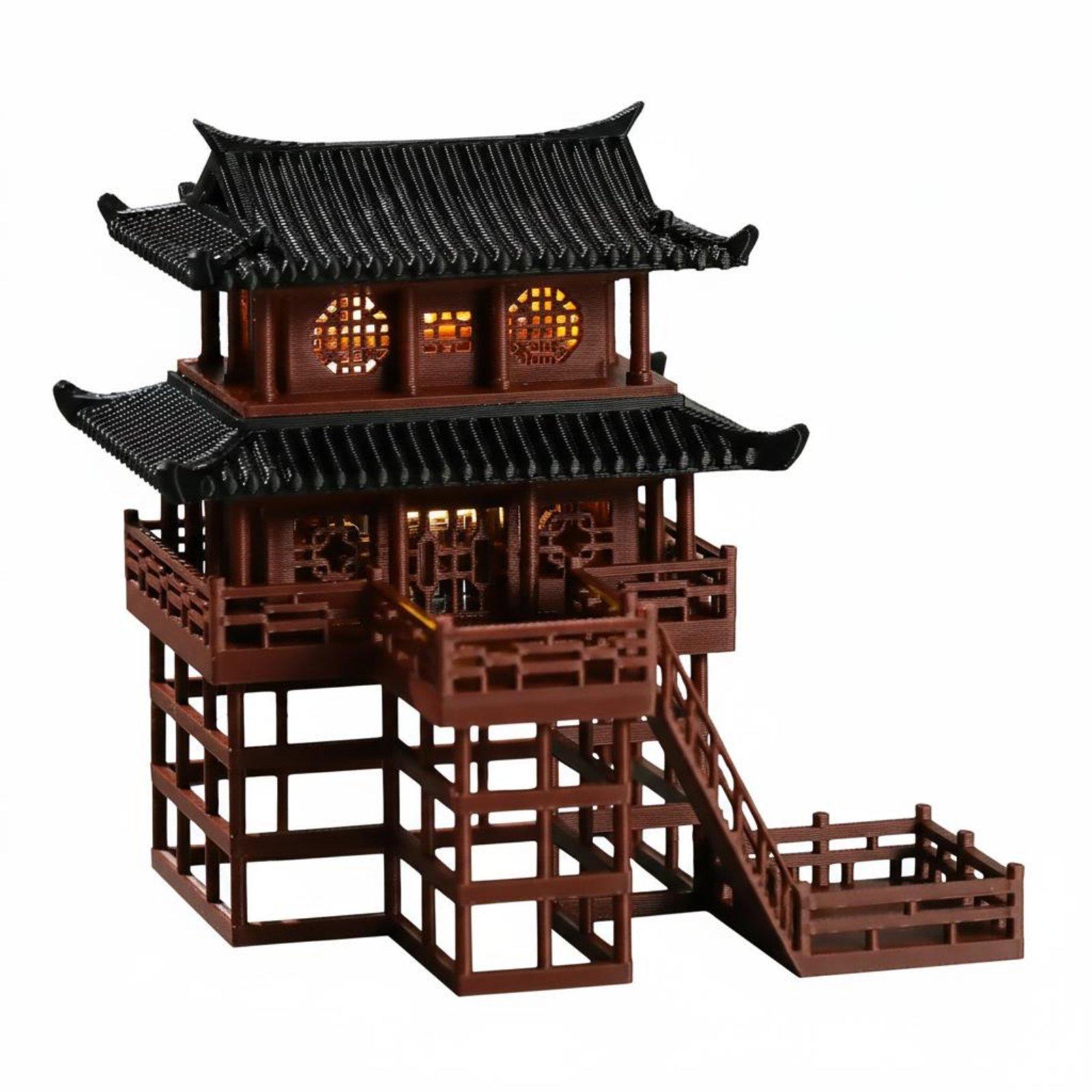 Pagoda Plastik Mini untuk Meja - Bonsai Garden Usa ulasan dan harga
